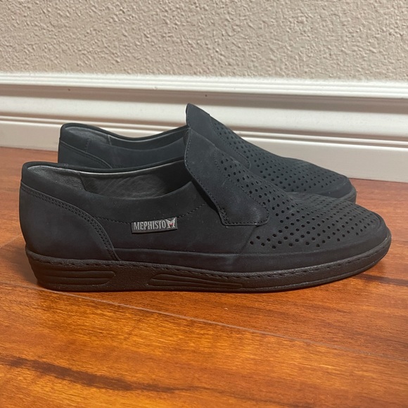 MEPHISTO DAMIEN Perforated Suede loafers slip on main image 12